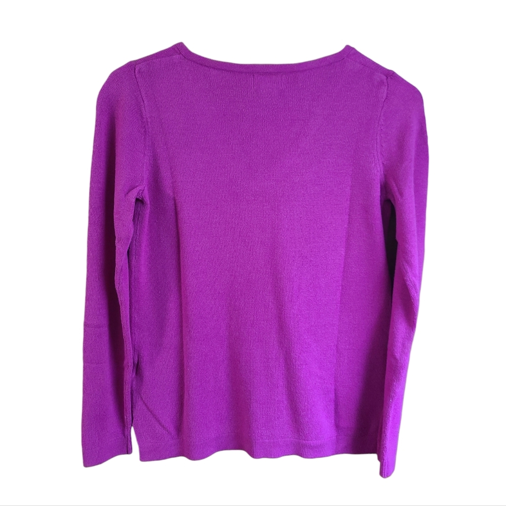 Women's Size SP Old Navy Fuchsia, Gray, Tan V-Neck Long Sleeve Sweater Bundle - Picture 3 of 15